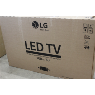 SALE OUT. LG 43UN640S0LD 43“ 3840x2160/300cd/m2/ HDMI RF | LG USED, MISSING PLASTIC HOLDERS AND ORIGINAL REMOTE CONTROL